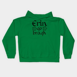 Erin Go Bragh Celtic Black Kids Hoodie